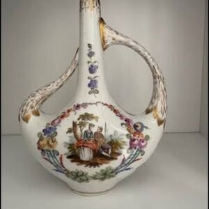 Dresden porcelain antique vase, late 1800’s.